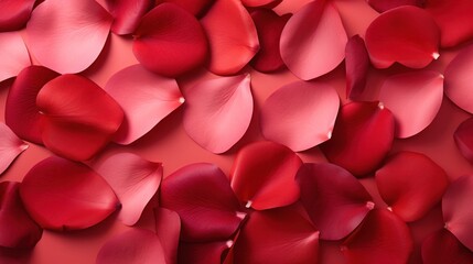 red rose petals on red background