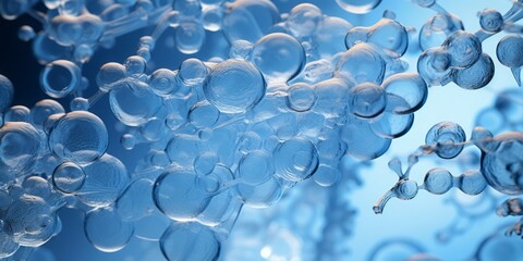 Diverse Blue Microbes, Shedding Light on the Intricate Realm of Bacteria, Viruses, and Microbes That Influence Health and Disease