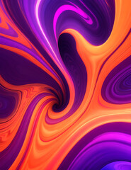 Obraz premium colorful abstract background with wave, Generative Ai