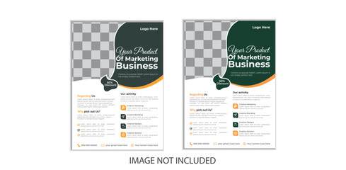 Brochure template flyer design vector background