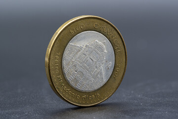 Moneda Mexicana de 100 pesos 2007 Teatro Macedonio Alcalá, Oaxaca