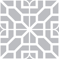 Obraz na płótnie Canvas Abstract geometric pattern with lines, rhombuses A seamless vector background. grey and white texture