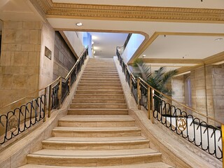 Stair in main lobby in Fairmont Château Laurier