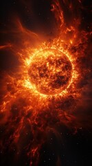 Astonishing image of a solar prominence during a magnetic storm,