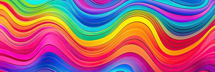 Background texture of psychedelic wavy swirls - AI Generated