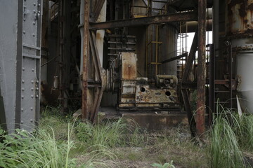 Industrial landscape in Sestao, Spain