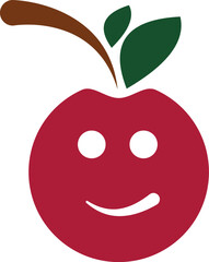 red apple illustration