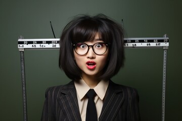 Asian Female Optometrist Occupation Attractive Backdrop Generative AI