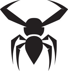 Ant in Black Vector Logo Elegance Vector Art Ant Icon Striking Black Logo