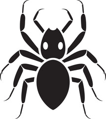 Black Vector Ant Logo A Mark of Strength Elegant and Bold Black Ant Vector Design