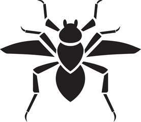 Simplicity Speaks Volumes Black Ant Vector Design Elegance in Black Vector Art Ant Logo