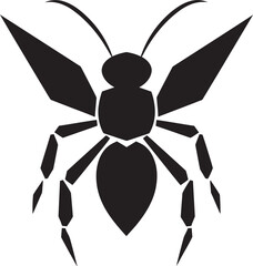 Elegance in Black Vector Art Ant Logo Black Vector Ant Logo The Epitome of Sophistication