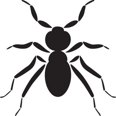 Black Vector Ant Logo Artistry in Simplicity Iconic Ant Silhouette Black Vector Logo Excellence