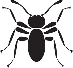 Black Vector Ant Symbol An Iconic Logo Design Streamlined Excellence Black Ant Vector Logo