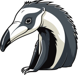 Modern Black Anteater A Logo of Strength and Grace Anteater Precision in Black A Logo of Timeless Elegance