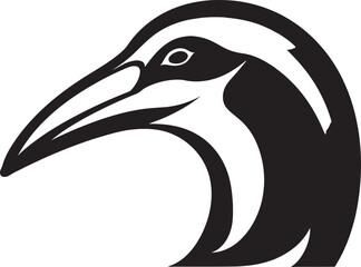 Majestic Black Vector Anteater Logo Artistry Striking Black Anteater Symbol Vector Logo Excellence