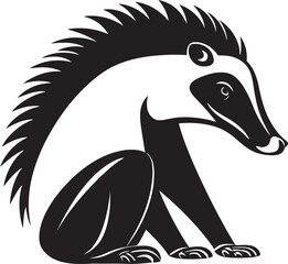 Artistic Mastery Black Vector Anteater Symbol Black Vector Anteater Logo An Iconic Emblem