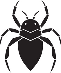 Black Vector Aphid Logo Excellence in Simplicity Intricate Aphid Icon Black Vector Logo Brilliance