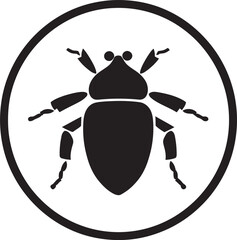 Sculpted Aphid Symbol Black Vector Excellence Modern Black Vector Aphid A Logo of Distinction