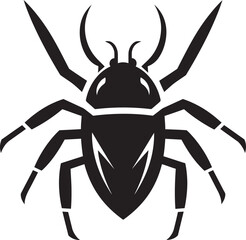 Streamlined Excellence Black Vector Aphid Design Black Vector Aphid Logo Simple and Powerful
