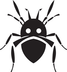Intricate Detailing Black Aphid Vector Logo Aphid Elegance in Black A Symbol of Timeless Beauty