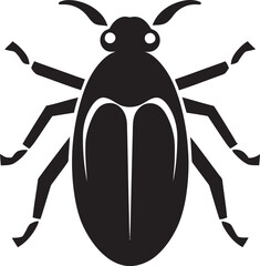 Antique Black Aphid Emblem Iconic Logo Design Black Vector Aphid A Modern Emblem of Grace
