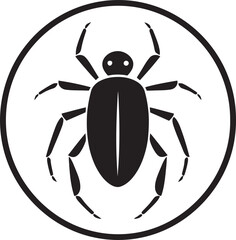 Elegance in Simplicity Black Vector Aphid Emblem Majestic Aphid Icon Black Vector Logo Brilliance Unleashed