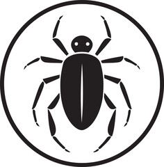 Elegance in Simplicity Black Vector Aphid Emblem Majestic Aphid Icon Black Vector Logo Brilliance Unleashed