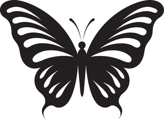 Butterfly Silhouette in Shadows A Work of Grace Intricate Beauty Black Butterfly Design