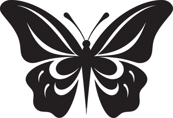 Black Butterfly in Noir A Mark of Art Sculpted Delight Butterfly Design in Black