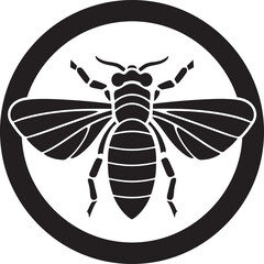 Artistic Song Black Cicada Designs Tribute to Nature The Melodic Cicada A Symbol of Beauty in Black Vector