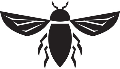 The Art of Natures Song Black Vector Cicada Charming Cicada Silhouette A Work of Melodic Beauty