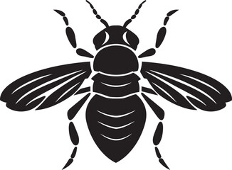 Sculpted Elegance in Sound A Primate Tribute in Black Wildlife Song Cicadas Melodic Design in Black Vector