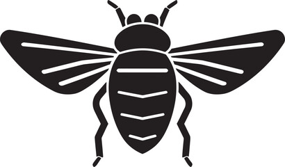 Charming Insect Serenade A Modern Classic in Black The Cicadas Aria Artistic Song of Wildlife in Black