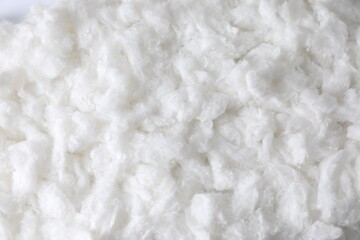 Soft clean cotton as background, top view