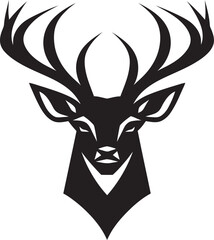 Artistic Nature Black Deer Designs Homage to the Wild The Noble Stags Beauty A Symbol in Black Vector