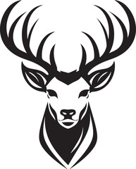Artistic Presence Black Deer Designs Homage to Nature The Noble Stags Beauty A Symbol in Black Vector