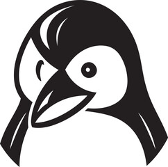 Majestic Melody Black Penguin Icons Serene Emblem Charming Melodic Harmony Black Penguin Designs Natural Serenade
