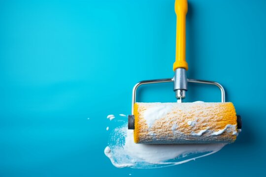 Painter Showing Paint Rollers Stock Photo - Download Image Now - Paint  Roller, Holding, Painting - Activity - iStock