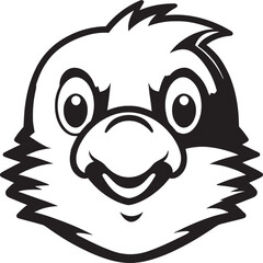 Wildlifes Melodic Song Platypuss Unique Melodic Design in Black Vector Elegance in the Aussie Night Platypus Symbol in Monochromes Melody