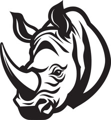 Natures Chorus in Black Rhino Symbols Commanding Serenity Elegance in Melodic Tune Rhino Icons Ode to the Savanna