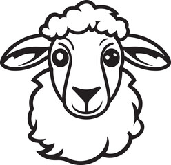 Ebon Ewe Insignia Midnight Mystery Woolly Majesty Black Sheep Vector