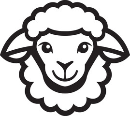 Unique Black Flock Insignia Graceful Grazers Sculpted Sheep Symbol Dark Delight