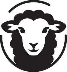 Majestic Midnight Silhouette Woolly Excellence Vector Elegance Black Flock Symbol