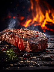 Sizzling Grilled Steak: Ribeye, T-bone, Sirloin, Filet Mignon