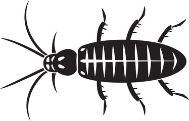 Silverfish Graphic Mark Delicate Silverfish Badge