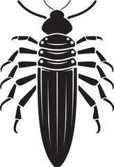 Elegance in Silverfish Logo Shiny Silverfish Insignia