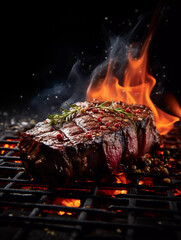 Sizzling Grilled Steak: Ribeye, T-bone, Sirloin, Filet Mignon