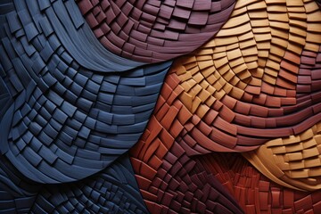 Symbolic woven patterns on an abstract surface - obrazy, fototapety, plakaty