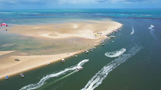 Banco de Areia na praia de carneiros em Pernambuco nordeste dos Barsil